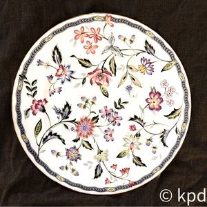 Andrea by sadek vintages floral plate with gold trim